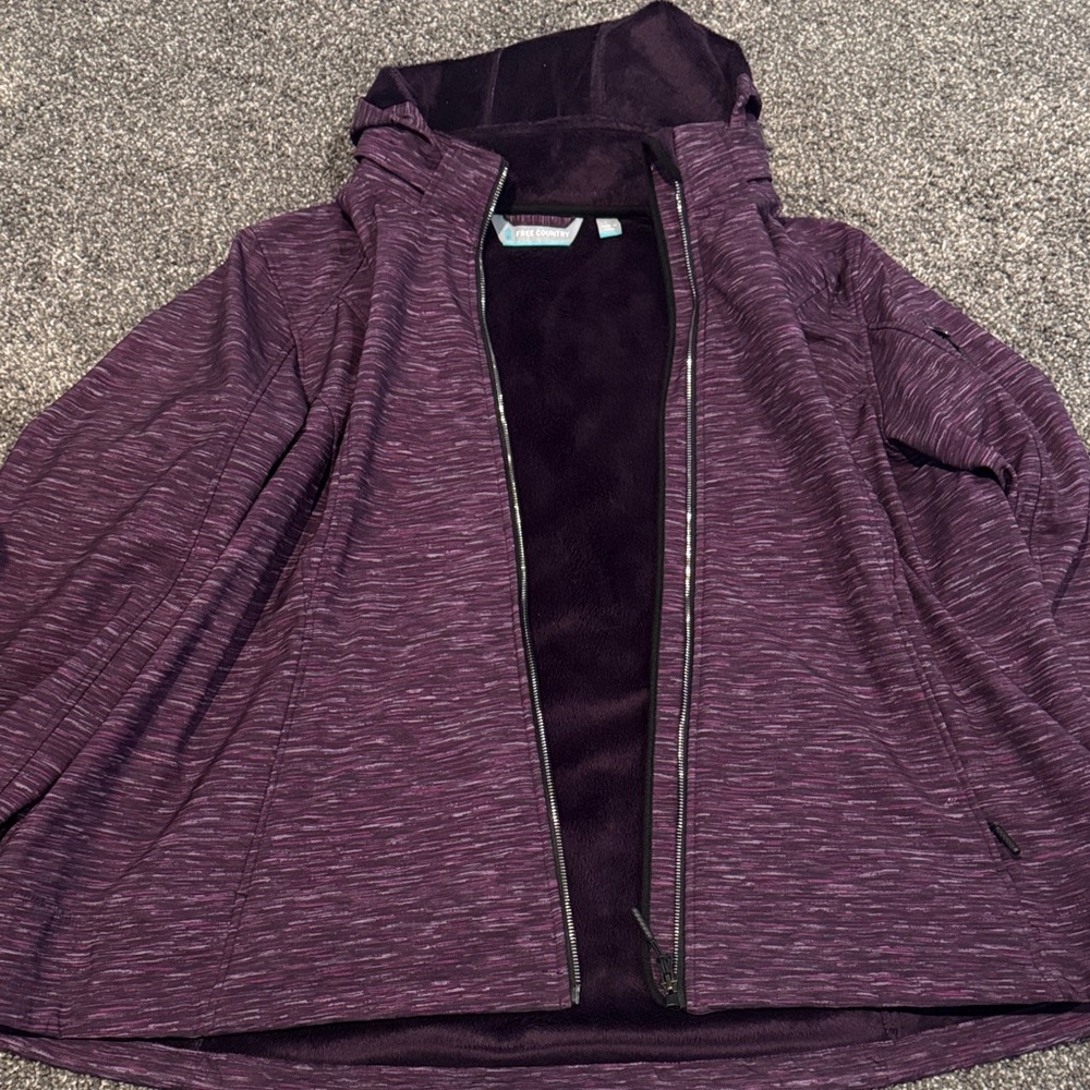 Free Country Deep Purple Fleece Jacket